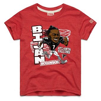 Youth Homage Bijan Robinson Red Atlanta Falcons Caricature T-Shirt