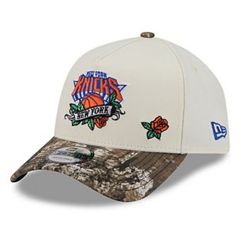 Men's New Era Cream/Camo New York Knicks Rose Banner 9FORTY A-Frame Adjustable Hat