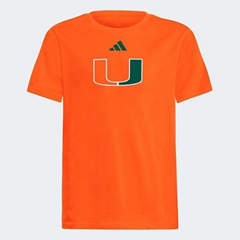 Youth adidas Orange Miami Hurricanes Fresh T-Shirt