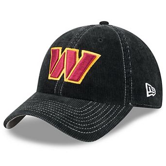 Men's New Era Black Washington Commanders Corduroy Casual Classic Adjustable Hat