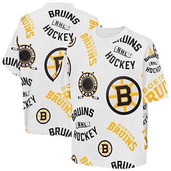 Youth Outerstuff White Boston Bruins Unstoppable Elevated T-Shirt