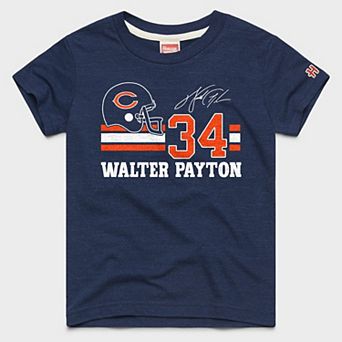 Youth Homage Walter Payton Navy Chicago Bears Remix Signature Tri-Blend T-Shirt