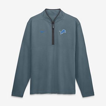 Men's Nike Anthracite Detroit Lions Dri-FIT Victory Half-Zip Pullover