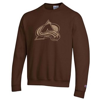 Men's Champion Brown Colorado Avalanche Eco Powerblend Sweatshirt