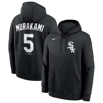 Men's Nike Munetaka Murakami Black Chicago White Sox Name & Number Club Fleece Pullover Hoodie