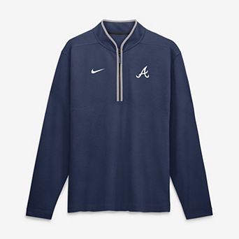 Men's Nike Navy Atlanta Braves Dri-FIT Victory Half-Zip Pullover