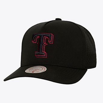 Men's Mitchell & Ness Black Texas Rangers Perfect Pop Pro Snapback Hat