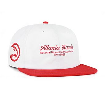 Men's '47 Cream Atlanta Hawks Script Stack Captain Snapback Hat