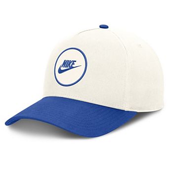 Unisex Nike White/Royal Kentucky Wildcats Rise Side Logo A-Frame Adjustable Hat