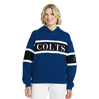 Women's WEAR by Erin Andrews Royal Indianapolis Colts Stripe Hoodie