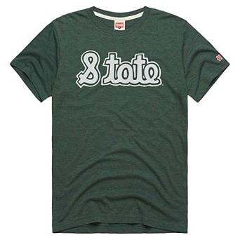 Unisex Homage Green Michigan State Spartans Script Tri-Blend T-Shirt
