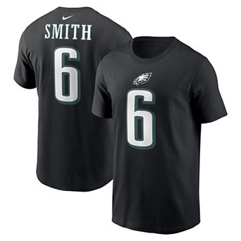 Men's Nike DeVonta Smith Black Philadelphia Eagles Name & Number T-Shirt