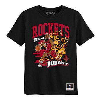 Preschool Mitchell & Ness Kevin Durant Black Houston Rockets Fired Up T-Shirt