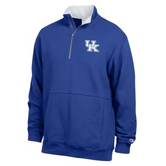 Men's Champion Royal Kentucky Wildcats Fleece Quarter-Zip Pullover