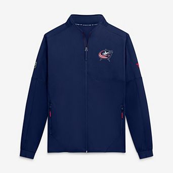 Men's Fanatics Navy Columbus Blue Jackets Authentic Pro Rink Fleece Full-Zip Jacket