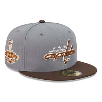 Men's New Era Charcoal/Brown Washington Capitals Wood Tones 59FIFTY Fitted Hat