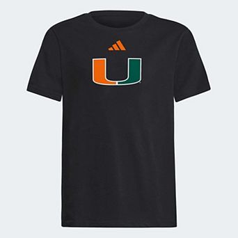 Youth adidas Black Miami Hurricanes Fresh T-Shirt