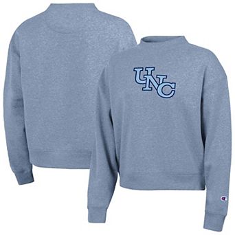Women's Champion Light Blue North Carolina Tar Heels Triumph Fleece Vintage Logo Sweatshirt