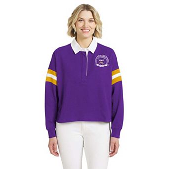 Women's WEAR by Erin Andrews Purple LSU Tigers Rugby Shirt