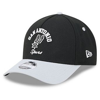 Youth New Era Black San Antonio Spurs Arch 9FORTY A-Frame M-Crown Adjustable Hat