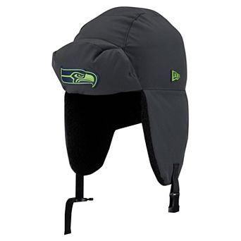 Men's New Era Charcoal Seattle Seahawks 2026 Sideline Cold Weather Trapper Hat