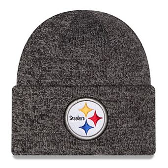 Youth New Era Black Pittsburgh Steelers Marled Cuffed Knit Hat
