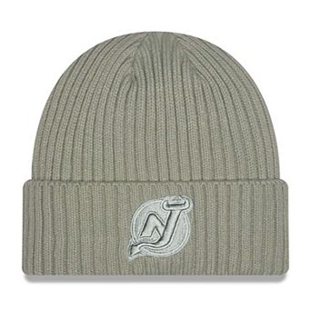 Men's New Era Sage Green New Jersey Devils Color Pack Cuffed Knit Hat