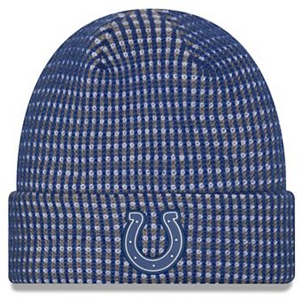 Men's New Era Royal Indianapolis Colts 2026 Sideline Cold Weather Cuffed Knit Hat