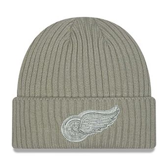 Men's New Era Sage Green Detroit Red Wings Color Pack Cuffed Knit Hat