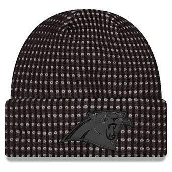 Men's New Era Black Carolina Panthers 2026 Sideline Cold Weather Cuffed Knit Hat