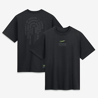 Women's Nike Black Oregon Ducks Origin of Speed Essential T-Shirt