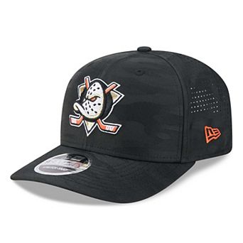 Men's New Era Black Anaheim Ducks Camo 9SEVENTY Perforated Adjustable Hat