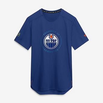 Men's Fanatics Royal Edmonton Oilers Authentic Pro Train Performance T-Shirt
