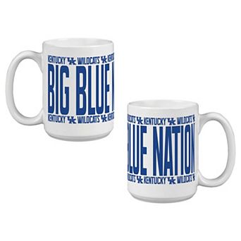 Indigo Falls Kentucky Wildcats Elevated Mug - Set of 2