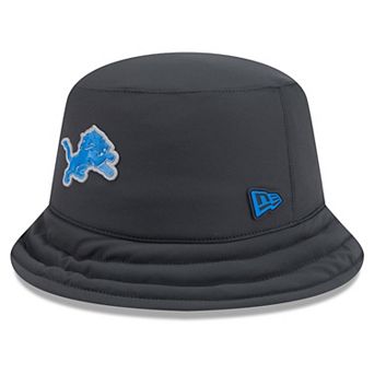 Men's New Era Charcoal Detroit Lions 2026 Sideline Cold Weather Bucket Hat