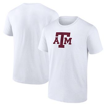 Men's Logo Athletic White Texas A&M Aggies Primary Logo T-Shirt