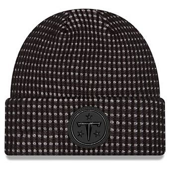 Men's New Era Black Tennessee Titans 2026 Sideline Cold Weather Cuffed Knit Hat