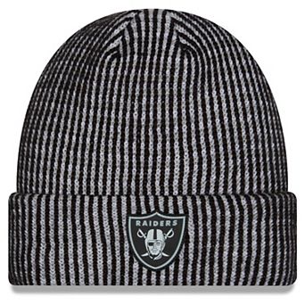 Men's New Era Black Las Vegas Raiders 2026 Sideline Cold Weather Cuffed Knit Hat