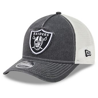 Youth New Era Black Las Vegas Raiders Fan 9FORTY A-Frame Trucker Adjustable Hat