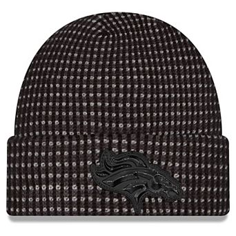 Men's New Era Black Denver Broncos 2026 Sideline Cold Weather Cuffed Knit Hat