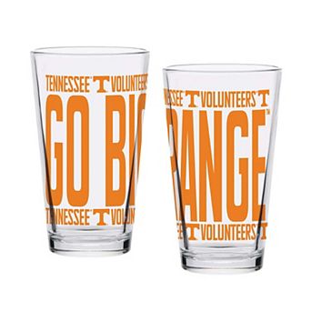 Indigo Falls Tennessee Volunteers Elevated Pint Glass Set of 2