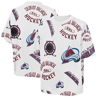 Youth Outerstuff White Colorado Avalanche Unstoppable Elevated T-Shirt