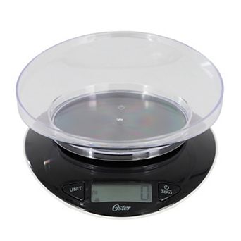 Oster Lydell 2 pc Digital Kitchen Scale with Bowl in Black