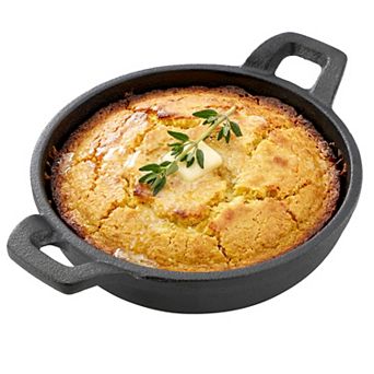 MegaChef Pro 5 Inch Round Cast Iron Frying Pan for Indoor/Outdoor Use