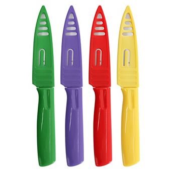 Grantville 3.5" Paring Knife & Sheath - 4 Assorted Colors