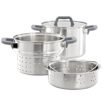 Oster Beauford 4 pc 5-qt Stainless Steel Stock Pot with Inserts