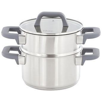 Oster Beauford 3 pc 2.9-qt Stainless Steel Steamer Set with Lid