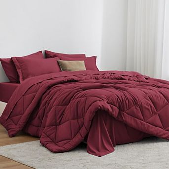 California King 7 pc All Season Bedding Set Soft Down Alternative Bed In A Bag
