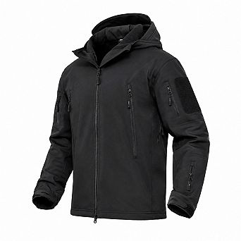 Men's Winter Waterproof Softshell Tactical Jacket Warm Fleece Windproof Outdoor Coat
