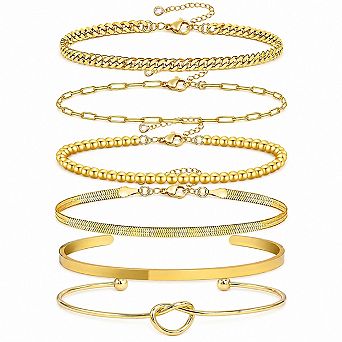 Adjustable Cuff Bracelet Set